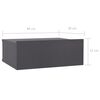 vidaXL Comodini Pensili 2pz Grigi 40x30x15 cm in Legno Multistrato