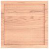 vidaXL Piano Bagno Marrone 60x60x(2-6) cm Legno Massello Trattato