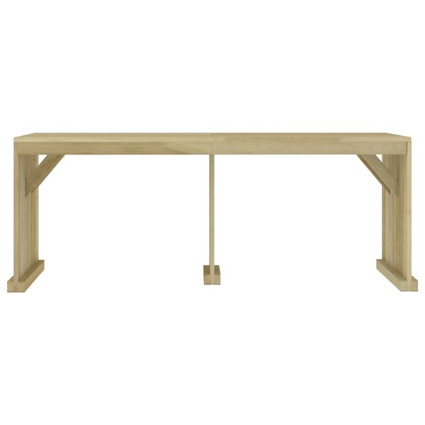 vidaXL Set da Pranzo per Giardino 5 pz in Legno di Pino Impregnato
