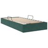 vidaXL Letto con Contenitore Verde Scuro 90 x 200 cm Velluto