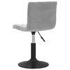 vidaXL Sedie da Pranzo Girevoli 2 pz Grigio Chiaro in Velluto