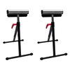 vidaXL Cavalletto a Rullo Regolabile Set 2 pz