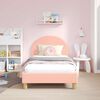 vidaXL Struttura letto bambini con testata Rosa 80 x 160 cm