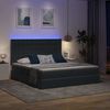 vidaXL Letto con testiera Grigio scuro 180 x 200 cm Velluto