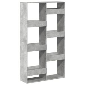 vidaXL Libreria Grigio Cemento 100x33x175 cm in Legno Multistrato