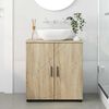 vidaXL Mobile da Bagno con archiviazione Rovere Sonoma 61 x 35 x 64 cm