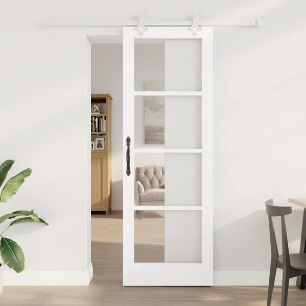 vidaXL Porta scorrevole Bianco 73,5 x 211 cm