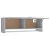 vidaXL Armadio Grigio Cemento 100x32,5x35 cm in Legno Multistrato