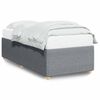 vidaXL Giroletto senza Materasso Grigio Chiaro 90x200 cm Tessuto