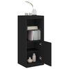 vidaXL Credenza con Luci LED Nera 41x37x100 cm