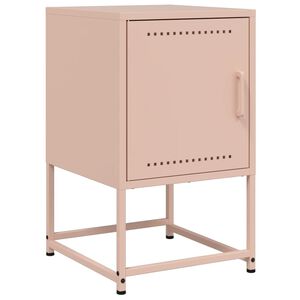 vidaXL Comodino Rosa 36x39x60,5 cm in Acciaio