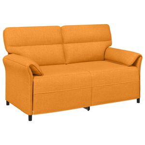 vidaXL Divano a 2 Posti 2 posto Giallo Scuro 158 x 83 x 95 cm Tessuto