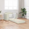 vidaXL Divano letto Crema 98 x 71 x 83 cm Velluto