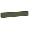 vidaXL Fioriera Verde Oliva 280x40x40 cm in Acciaio Laminato a Freddo