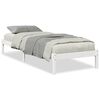vidaXL Letto Extra Lungo senza Materasso Bianco 90x210 cm in Pino