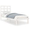 vidaXL Giroletto Bianco in Legno Massello 100x200 cm