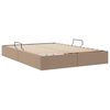vidaXL Letto con Contenitore Cappuccino 140 x 190 cm Pelle sintetica