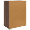 vidaXL Armadi di Stoccaggio 2 pcs Rovere Marrone 80 x 48 x 105 cm