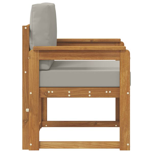 vidaXL Divano da esterno Legno di Acacia Massello e Poliestere