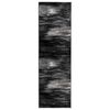 vidaXL Tappeto Runner FLORNES Tessuto Nero PP 7 mm