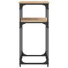 vidaXL Tavolino Consolle Rovere Sonoma 75x35,5x75cm Legno Multistrato