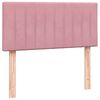 vidaXL Giroletto a Molle con Materasso Rosa 80x210 cm Velluto