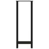 vidaXL Gambe per tavolo da bar nere 2 pz 50x(110-111) cm in acciaio