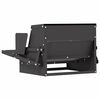 vidaXL Mangiatore a Pedale per Pollo Nero 50 x 40 x 29 cm