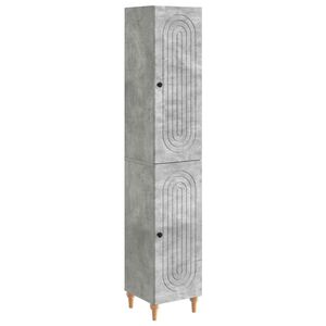 vidaXL Set di armadi 2 pz Grigio Cemento Legno ingegnerizzato