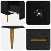 vidaXL Credenza con cassetto Rovere Nero 69,5 x 31 x 115 cm
