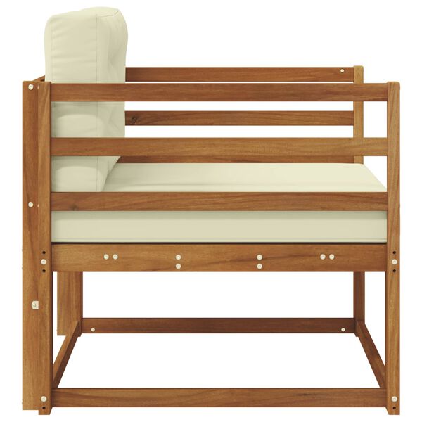 vidaXL Divano centrale per esterno Legno di Acacia Massello Naturale