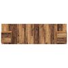 vidaXL Testata con Comodino 3 pcs Legno vecchio Legno multistrato