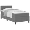 vidaXL Letto a molle Grigio chiaro e bianco 203 x 80 x 88 cm