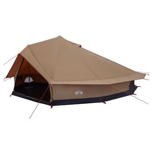 vidaXL Tenda Familiare Marrone 12-Persone Policotone