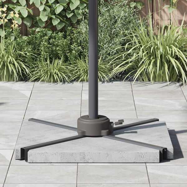 vidaXL Base per ombrellone Argento 23 x 14 x 6 cm