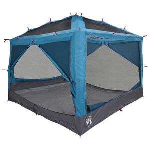 vidaXL Tenda interna per 7 persone 7 persona Blu e Grigio
