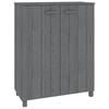 vidaXL Scarpiera HAMAR Grigio Scuro 85x40x108 cm in Legno di Pino