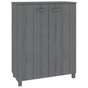 vidaXL Scarpiera HAMAR Grigio Scuro 85x40x108 cm in Legno di Pino