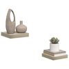 vidaXL Scaffali a Parete 2 pz Rovere 23x23,5x3,8 cm in MDF