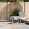 vidaXL Tavolino da Giardino Rettangolare Beige 80x40x37 cm Polyrattan