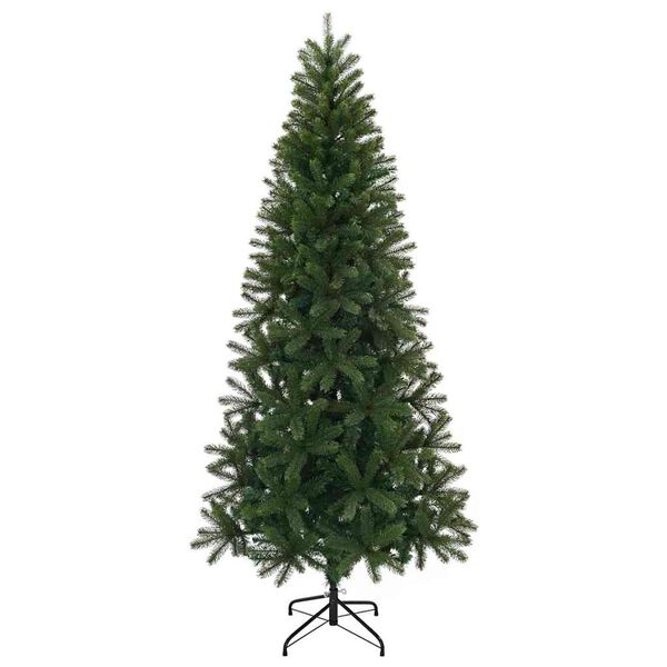 vidaXL Albero di Natale artificiale con 300 LED Verde 240 cm PE e PVC