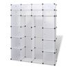 vidaXL Armadietto Modulare 18 Scomparti Bianco 37 x 146 x 180,5 cm