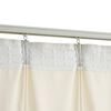 vidaXL Tenda Oscurante con Ganci Crema in Velluto 290x245 cm