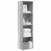 vidaXL Libreria Grigio Sonoma 40x30x152 cm in Legno Multistrato