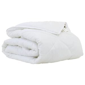 vidaXL Piumone 200 x 135 x 4 cm No Poliestere Bianco Traspirante