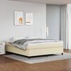 vidaXL Struttura Letto a Rete a Molle Crema 160x200 cm in Similpelle