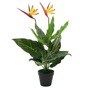 vidaXL Pianta Artificiale Strelitzia Regina Uccello del Paradiso 66 cm