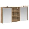 vidaXL Set di Armadi da Bagno con lo scaffale 3 pcs 126 x 16 x 62.5 cm
