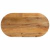 vidaXL Piano Tavolo 100x40x3,8 cm Ovale in Legno Massello di Mango