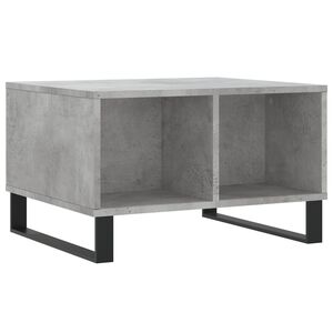 vidaXL Tavolino Salotto Grigio Cemento 60x50x36,5 cm Legno Multistrato